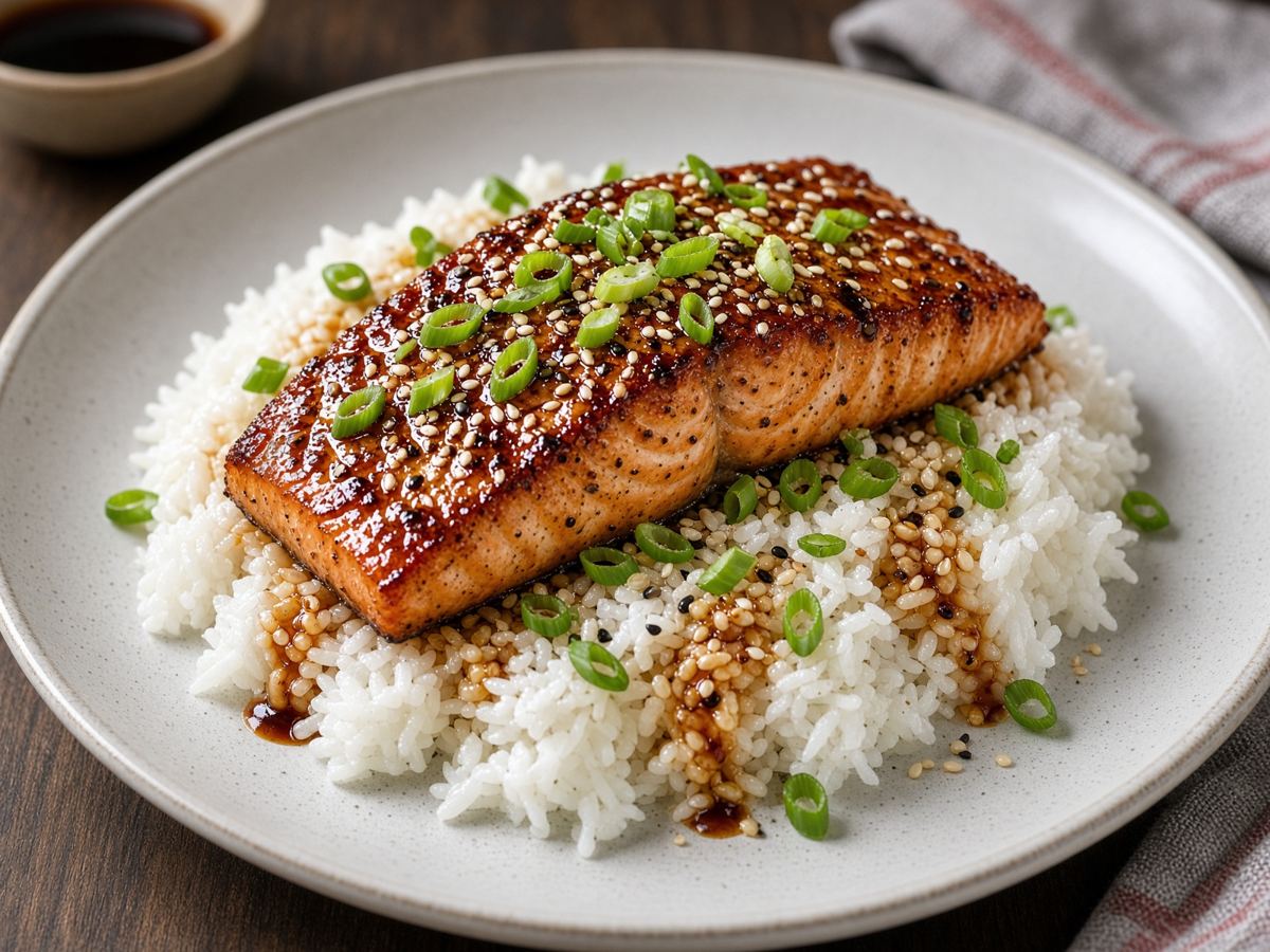 Lachs-Reisbowl