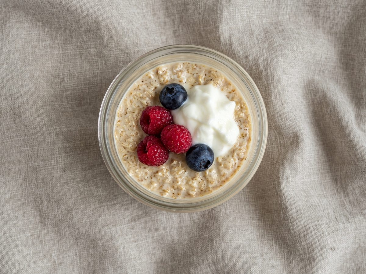 Overnight Oats mit Proteinpulver